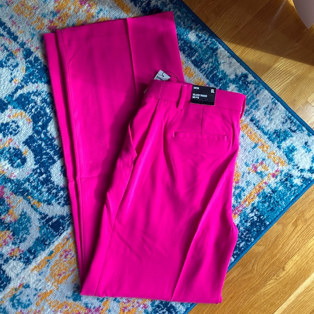 Neon Berry Relaxed Fit Editor Pant Express 6L